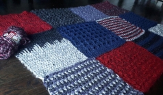 Crochet Frankenstitch blanket